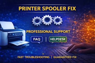 fix printer not printing or printer offline spooler fix