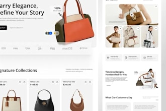 build a high converting shopify bag store leather backpack handbag dropshipping