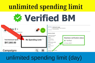 create unlimited spending limit facebook business manager and ads account