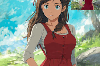 draw a character in manga style