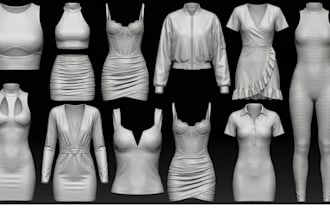 do 3d cloth for secondlife mesh vrchat sansar peds fivem sims fashion design