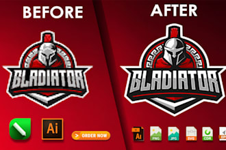 vectorize logo, vector tracing, redraw, convert image to vector
