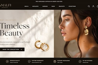 design jewelry shopify store fashion jewelry store necklaces jewelry website