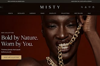 design jewelry shopify store fashion jewelry store necklaces jewelry website