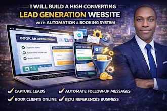 build high converting lead generation website with automation and booking system