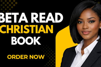 beta read your fiction and non fiction book copy edit christian book