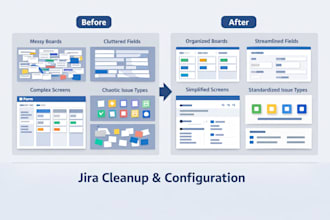 jira cleanup fields screens issue types board configuration