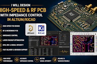 design high speed rf pcb with impedance control in altium and kicad