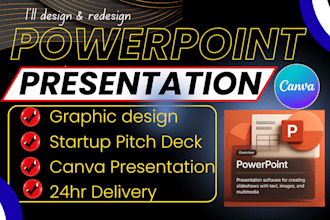 design powerpoint presentation, investor pitch deck, and google slides