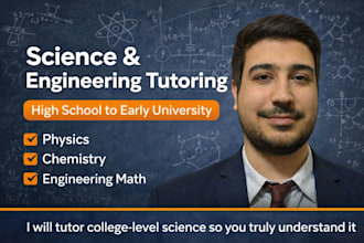 provide clear and patient stem tutoring for math physics and engineering