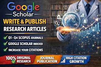 write and publish research article in google scholar,  indexed q1 q2 q3 journal
