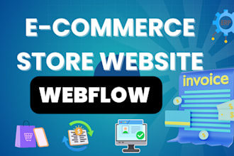 design and develop ecommerce online store website framer and webflow