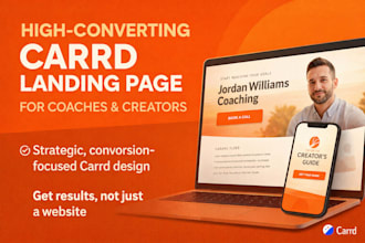 design carrd website carrd landing page redesign carrd website design carrd co