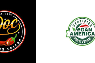 design food and beverage logo and visual identity