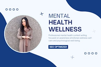write mental health blogs and articles