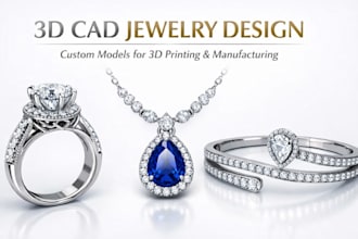 do 3d cad modeljewelry design
