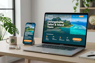 design a travel agency tour website and itinerary lead funnel