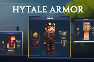 create custom minecraft skins, reskin or create custom minecraft or hytale model