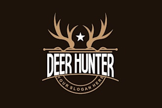 create awesome and gorgeous hunting club logo design
