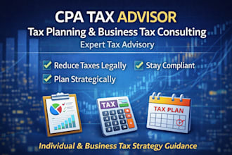 provide CPA tax planning, business tax consulting and expert tax advisory