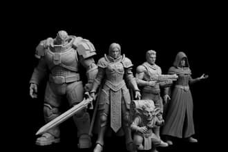 design custom 3d character sculpt