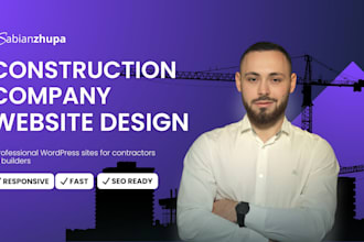 create an SEO friendly website for construction companies