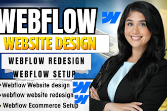 design webflow website, or develop webflow website, webflow expert