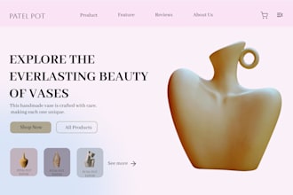 do figma website design,  landing page UI UX