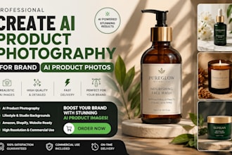 create ai product photography for brand ai product photos