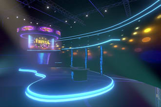 create unity ready 3d scene with lighting for mobile games
