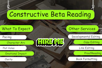 read romance fantasy ya adult novel as beta reader romance