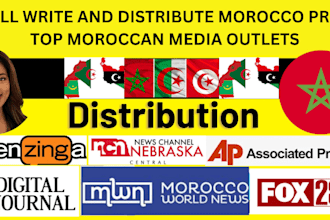 write and distribute morocco pr  to top moroccan media outlets