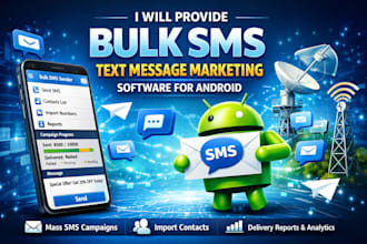provide bulk sms text message marketing software for android