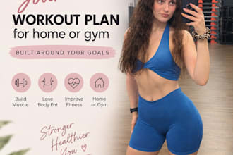 create a personalized workout plan for home or gym