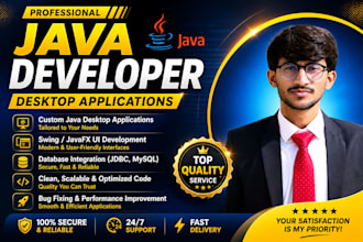 develop java desktop application with database integration
