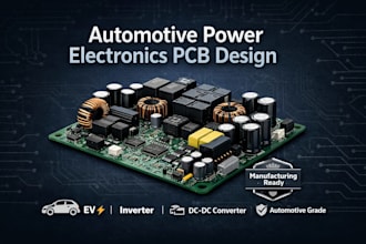 design automotive power electronics pcb for ev, inverter and control systems