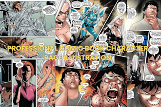 comic book illustration graphic novel webtoon comic strip nsfw comic book artist