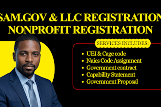 do sam gov nonprofit llc registration, uei, cage code, naics code and federal id