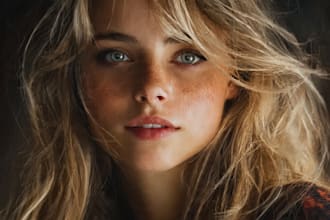 realistic digital portrait art in oil painting style