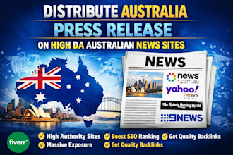 distribute australia press release on high da australian news sites high ranked