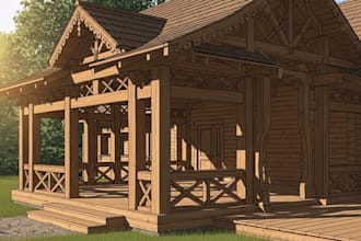 do professional woodwork and wooden construction design