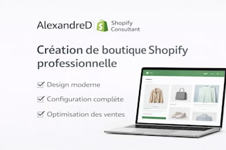 creer une boutique shopify professionnelle en francais dropshipping ecommerce