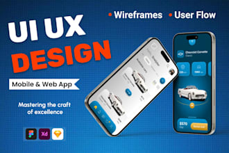 do UI UX design for web, app, dashboards and prototype in figma
