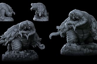 sculpt dnd miniature for characters, monsters, tabletop, 3d printable stl