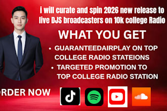 curate and spin 2026 new release to live djs broadcasters on 10k college radio