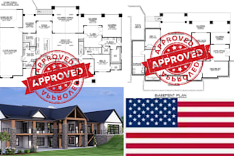 do hawaii utah virginia full architectural plan mep plan correction pe stamp