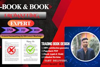 do KDP book or ebook formatting, kindle ebook writing