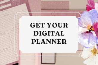 create hyperlinked planners journals and trackers for etsy