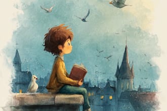 illustrate children book illustration, children picture book illustration