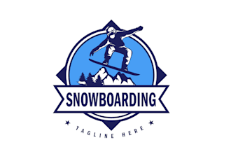 create awesome and gorgeous skiing logo design